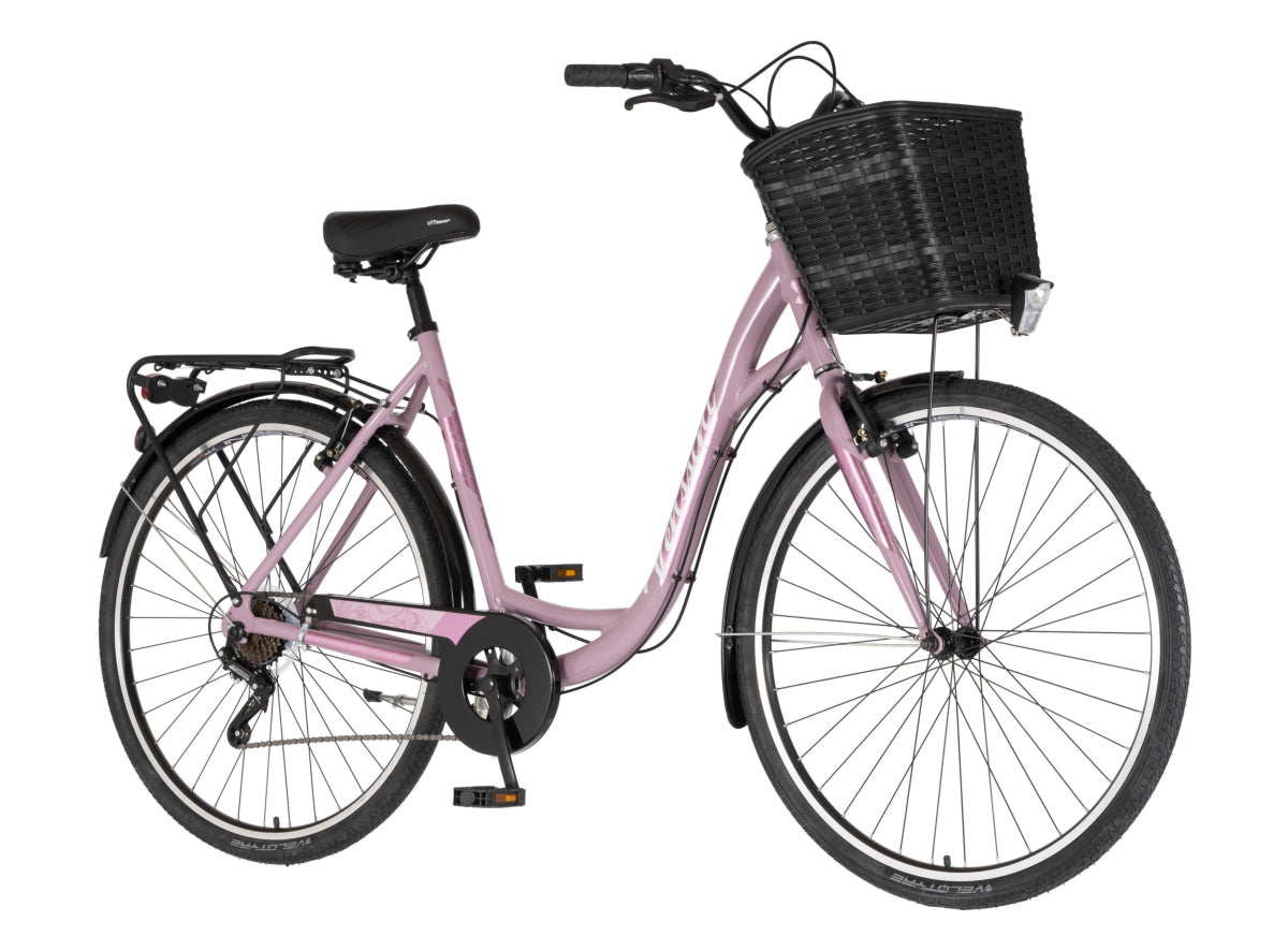 BICIKL FASHION VENSSINI GRACE 28" ALU 21" V-BRAKE 6 BRZINA 167-192CM (L/XL) ROZE