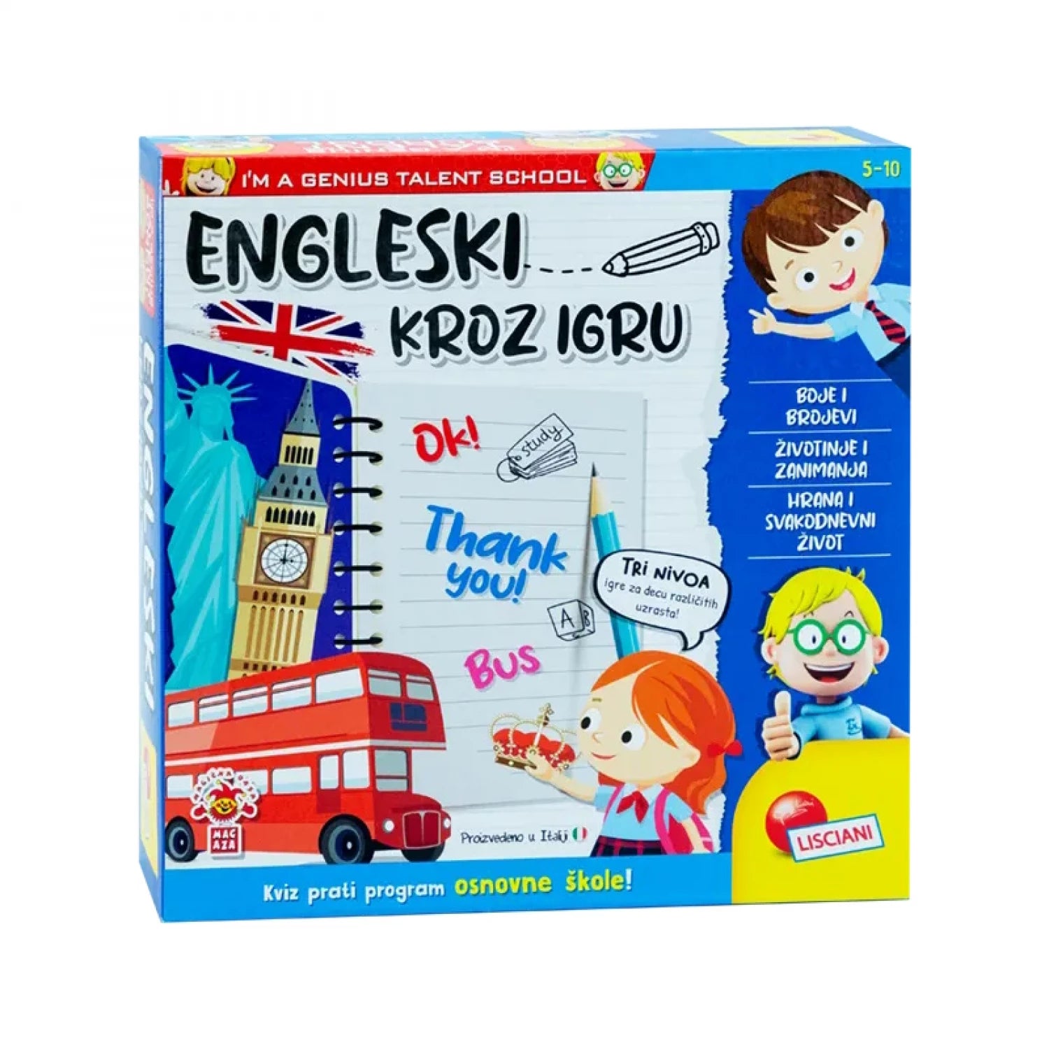 MALI GENIJE SR EDUKATIVNA IGRA ENGLESKI KROZ IGRU LISCIANI