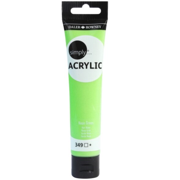 Daler-Rowney Simply Acrylic 75 ml. - Neon Green