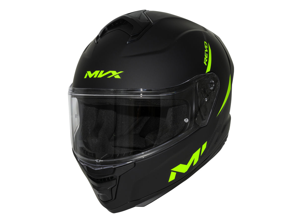 Kaciga za motor veličina XL-MVX 987 Full Face Simpli vizir crna zelena