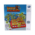 Guess Animals game box with colorful animal cards and a bear illustration on a blue background.