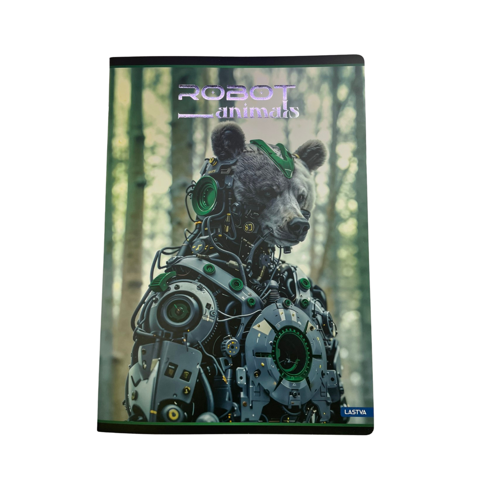 SVESKA A4 DIKTO ROBOT ANIMALS MP 52L