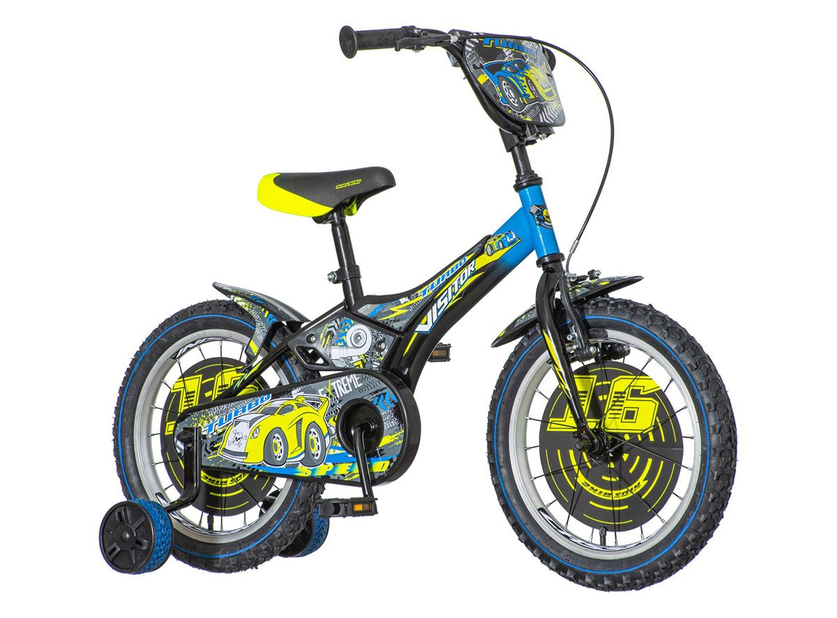 Bicikl Visitor Turbo 16" žuto plavi